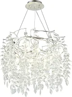 Люстра подвесная Гертуния (Gertunia) APL.847.13.10 Aployt прозрачная на 10 ламп, основание хром в стиле флористика современный ветви Люстра подвесная Гертуния (Gertunia) APL.847.13.10 Aployt прозрачная на 10 ламп, основание хром в стиле флористика современный ветви